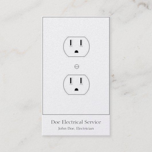 Elektrisch/Elektrisch Contractant/VerticalPlatinum Visitekaartje (Voorkant)