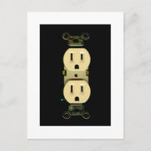 Elektrisch elektrobedrijf douane marketing briefkaart (Voorkant)