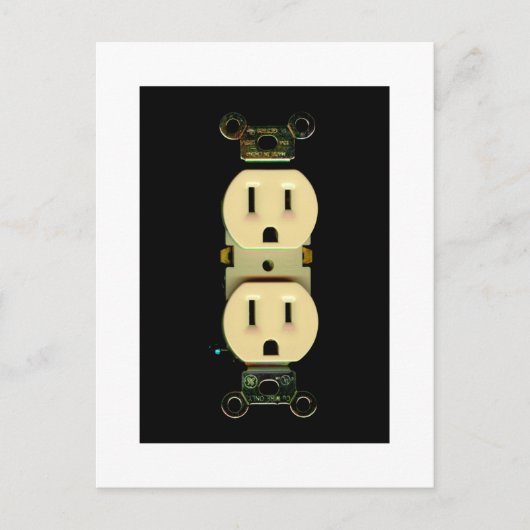 Elektrisch elektrobedrijf douane marketing briefkaart (Voorkant)