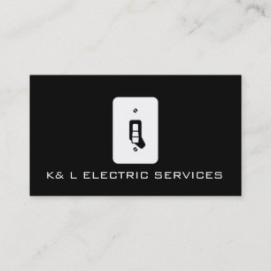 Elektrisch Elektromonteur Elektriciteit Visitekaar Visitekaartje