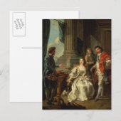 Elektrisch experiment, één van een reeks briefkaart (Voorkant / Achterkant)