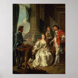 Elektrisch experiment, één van een reeks poster