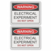Elektrisch Experiment Sticker (Voorkant)