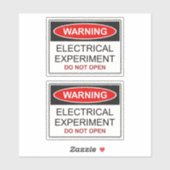 Elektrisch Experiment Sticker (Vel)
