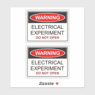Elektrisch Experiment Sticker