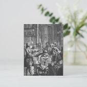 Elektrisch experiment uitgevoerd op een man briefkaart (Staand voorkant)