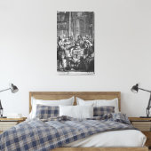 Elektrisch experiment uitgevoerd op een man canvas afdruk (Insitu (Slaapkamer))