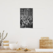 Elektrisch experiment uitgevoerd op een man poster (Keuken)