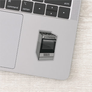 Elektrisch fornuis cartoon illustratie sticker