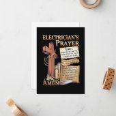 Elektrisch gebed Amen Notitiekaartje (Voorkant / Achterkant in situ)