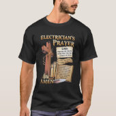 Elektrisch gebed Amen T-shirt (Voorkant)