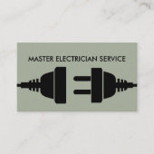 Elektrisch gebold modern design visitekaartje (Voorkant)