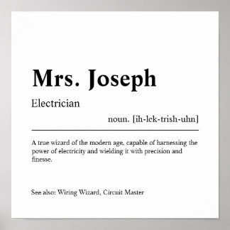 Elektrisch gepersonaliseerde cadeaus poster