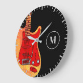 Elektrisch gepersonaliseerde gitaar grote klok (Hoek)
