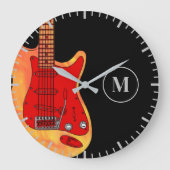 Elektrisch gepersonaliseerde gitaar grote klok (Voorkant)