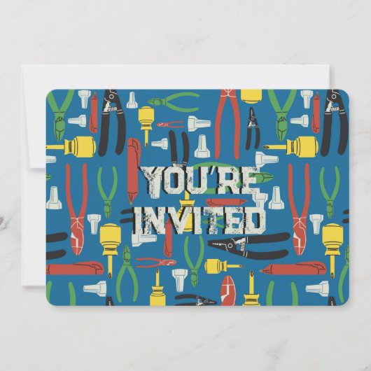 Elektrisch gereedschap van de handel kaart (Voorkant)