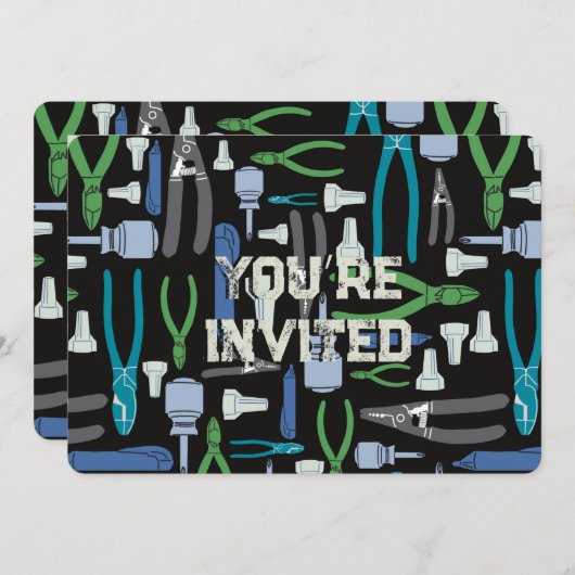 Elektrisch gereedschap van de handel kaart (Voorkant / Achterkant)