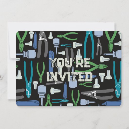 Elektrisch gereedschap van de handel kaart (Voorkant)