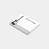 Elektrisch gesteente gitaar post it notes voor git (Schuin)