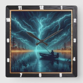 Elektrisch Gevist Vierkante Klok (Voorkant)