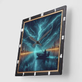 Elektrisch Gevist Vierkante Klok (Hoek)