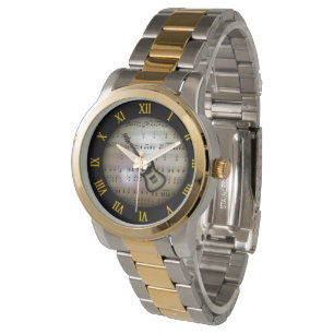 Elektrisch gitaar~Achtergrond "Het muziektoestel"  Horloge