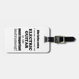 Elektrisch gitaar Belangrijkste instrument Bagagelabel