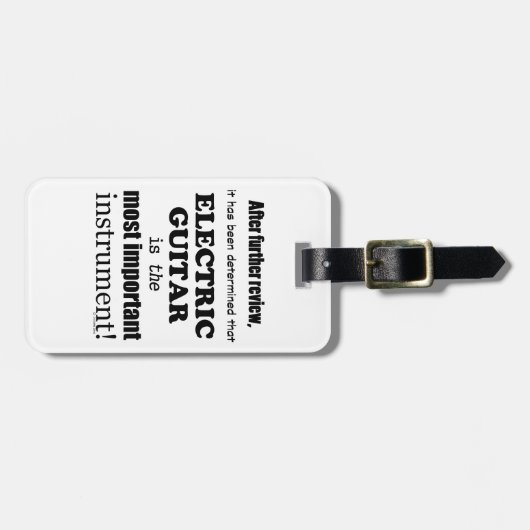 Elektrisch gitaar Belangrijkste instrument Bagagelabel (Voorkant horizontaal)