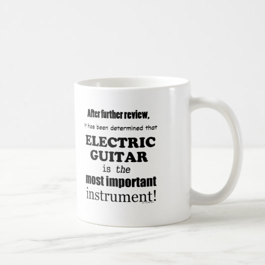 Elektrisch gitaar Belangrijkste instrument Koffiemok (Rechts)
