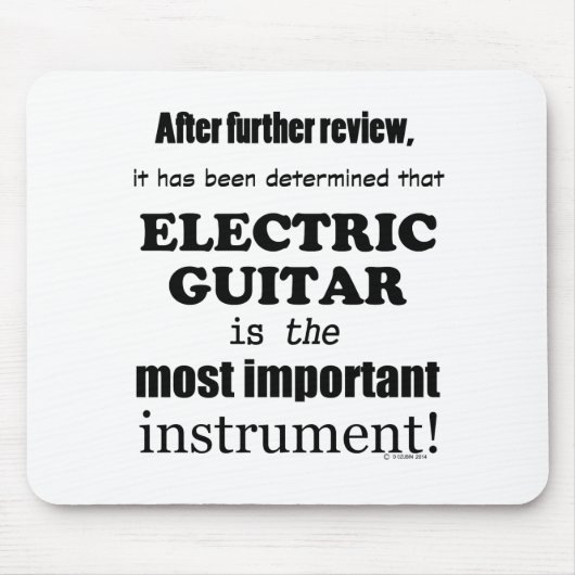 Elektrisch gitaar Belangrijkste instrument Muismat (Voorkant)