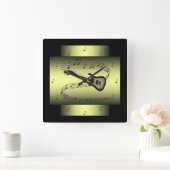 Elektrisch gitaar ~ Muziekdrager ~ noteren ~ * ~ Vierkante Klok (Huis)