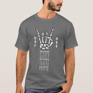 Elektrisch gitaar Skeleton Handmusicus musicus T-shirt