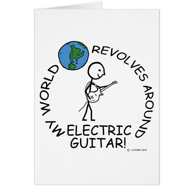 Elektrisch gitaar - Wereld draait rond (Voorkant)