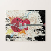 Elektrisch gitaarontwerp legpuzzel (Horizontaal)