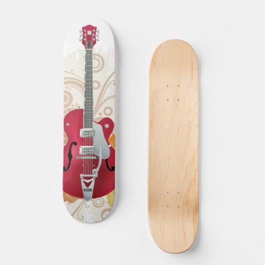 Elektrisch gitaarontwerp skateboard (Voorkant)