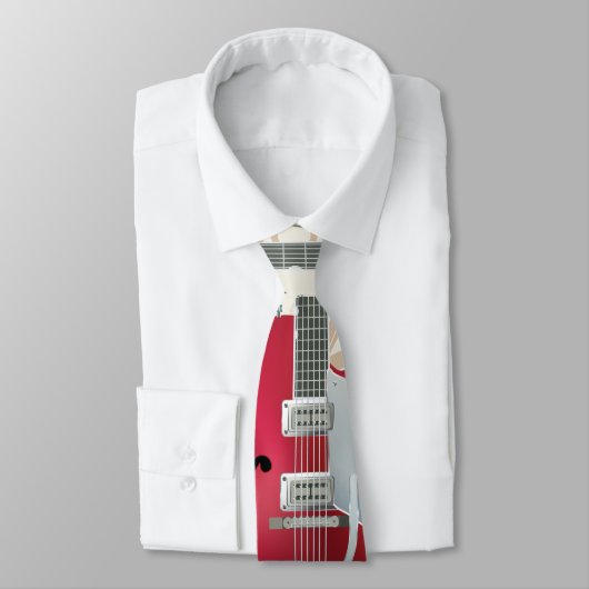 Elektrisch gitaarontwerp stropdas (Gebonden)