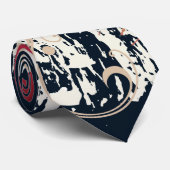 Elektrisch gitaarontwerp stropdas (Opgerold)