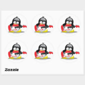 Elektrisch gitaarPenguin Ronde Sticker (Vel)