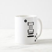 Elektrisch gitaarpictogram van het type LP Koffiemok (Voorkant rechts)