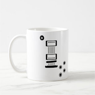 Elektrisch gitaarpictogram van het type LP Koffiemok