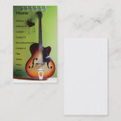 Elektrisch gitaarVisitekaartje Visitekaartje (Voorkant / Achterkant)