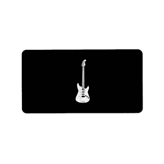 Elektrisch gitarist Musicus Etiket (Voorkant)