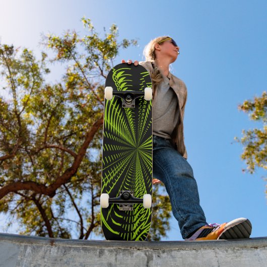 Elektrisch groen - Aangepast Skateboard (Buiten 1)