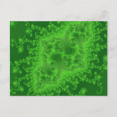 Elektrisch groen kwal Briefkaart (Voorkant)