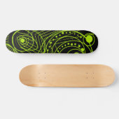 Elektrisch groen skateboard