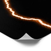 ELEKTRISCH GUITAR-sinaasappel Poster (Hoek)