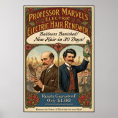 Elektrisch Haar Renewer Tonic Adverteren Poster (Voorkant)