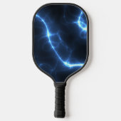 Elektrisch Huidig blauw patroon Pickleball Paddle (Achterkant)