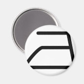 elektrisch ijzerpictogram magneet (Voorkant / Achterkant)
