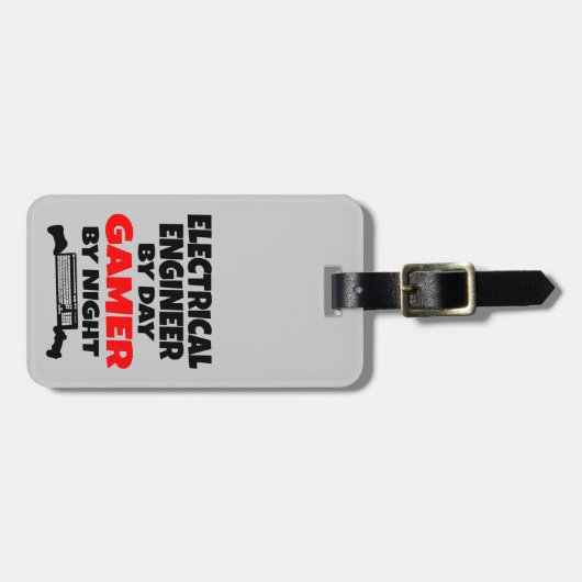 Elektrisch ingenieur door Day Gamer by Night Bagagelabel (Voorkant horizontaal)